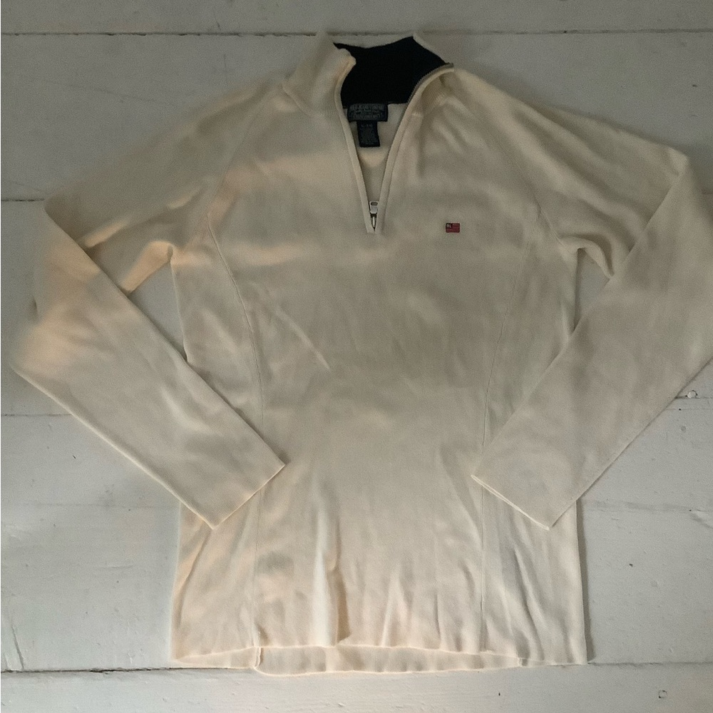 Vintage Ralph Lauren Cotton Sweater RL flag crest